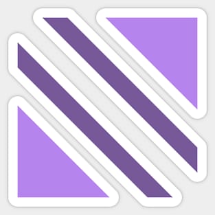 Purple Stripes Sticker